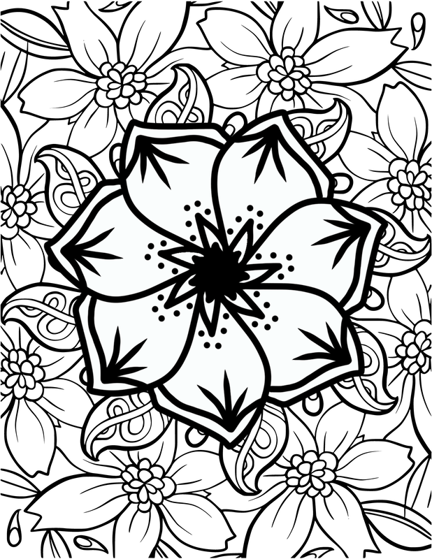 Flower Art to Color