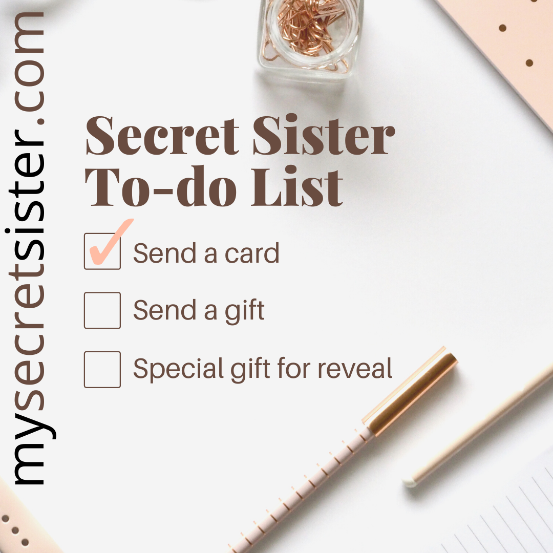 Secret Sister To-Do List