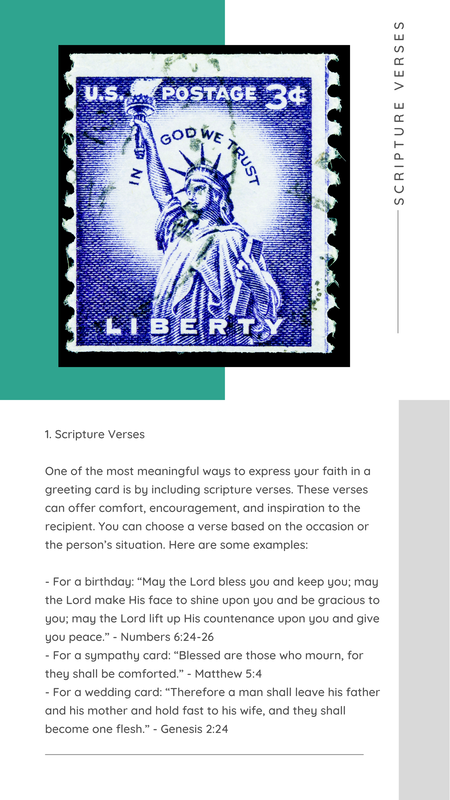 What Scriptures should I write in a card?