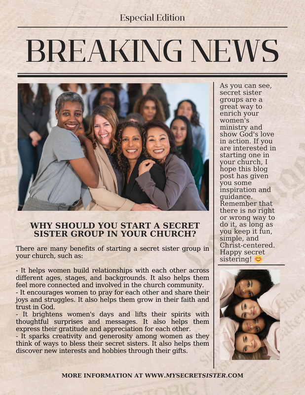 Why you should start a Secret Sister program in your church.