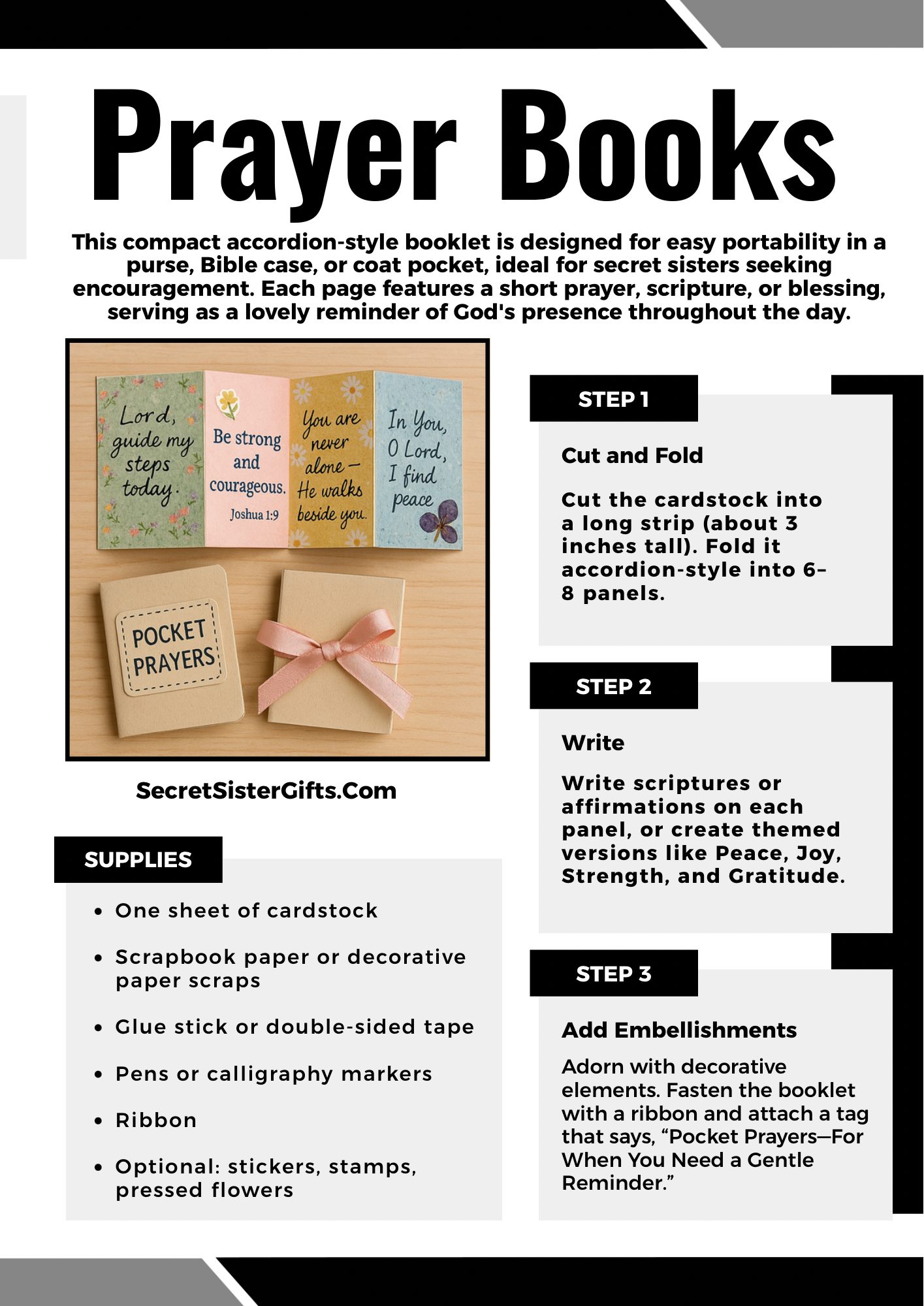 DIY Prayer Books - Church Women's Group Activity