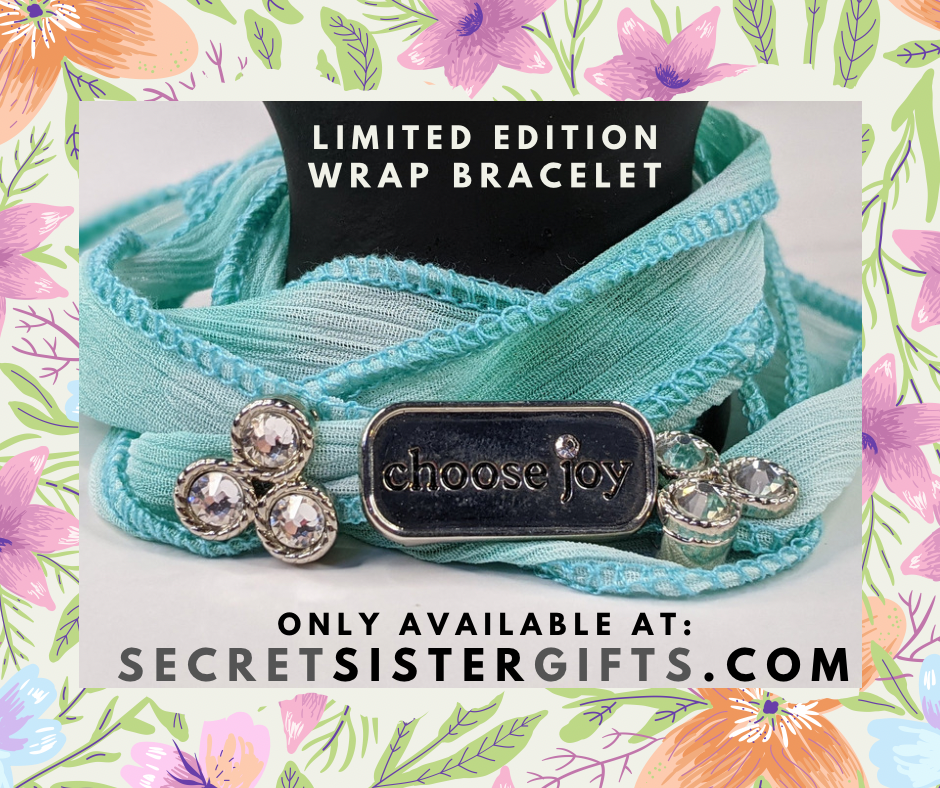 Choose Joy Blue Wrap Bracelet