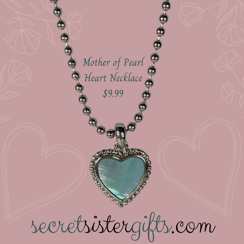 Mother of Pearl Heart Necklace