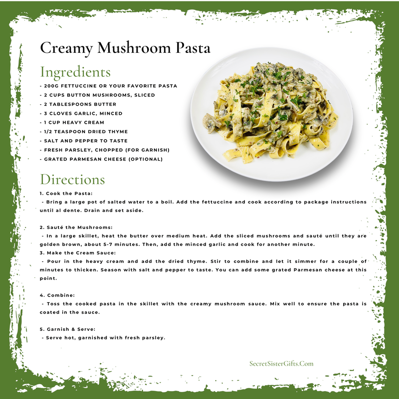 Creamy Mushroom Pasta Recipe