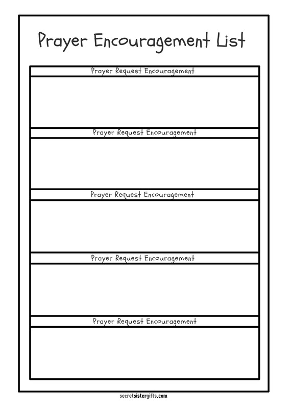 Prayer Follow-Up Sheet