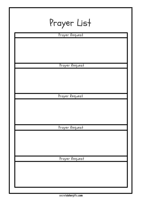 Prayer List For Prayer Requests