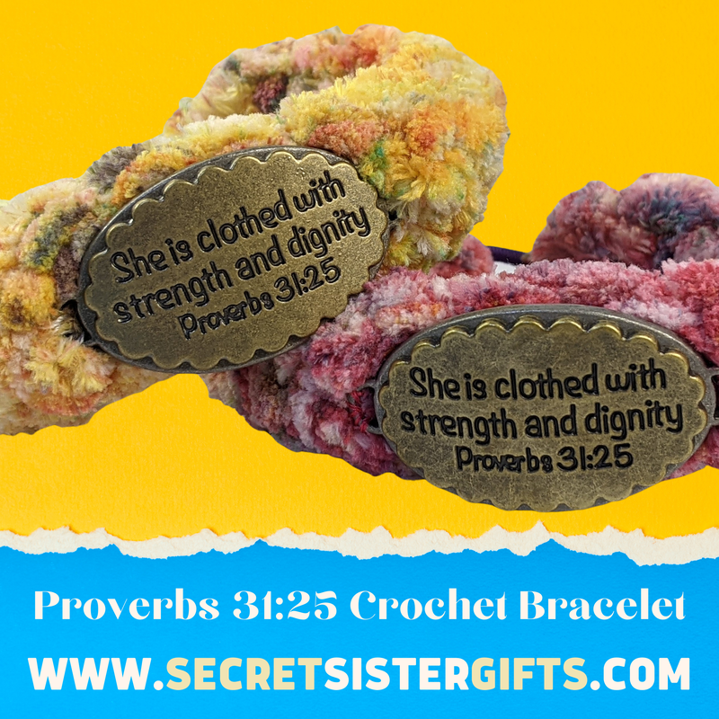 Proverbs 31:25 Bracelet, She is clothed with strength and dignity.