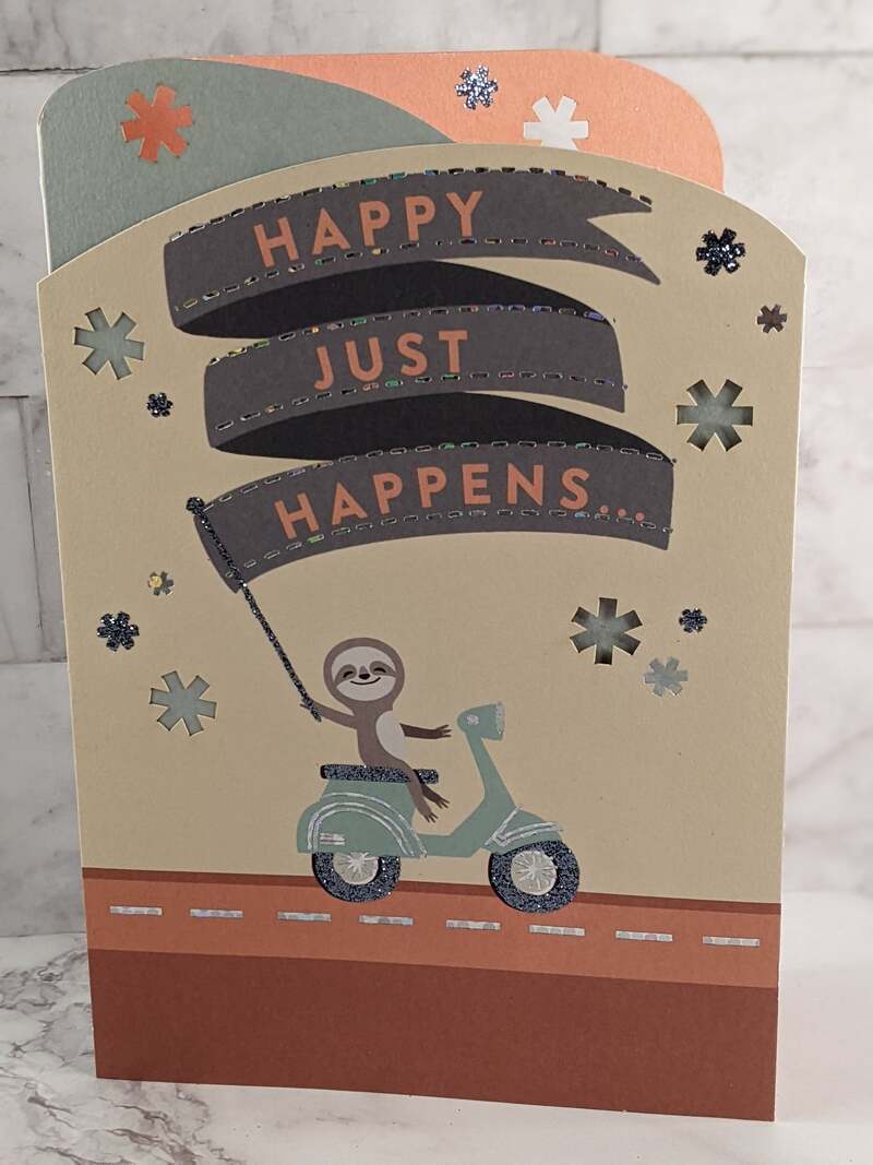 Happy Just Happens Congrats Card