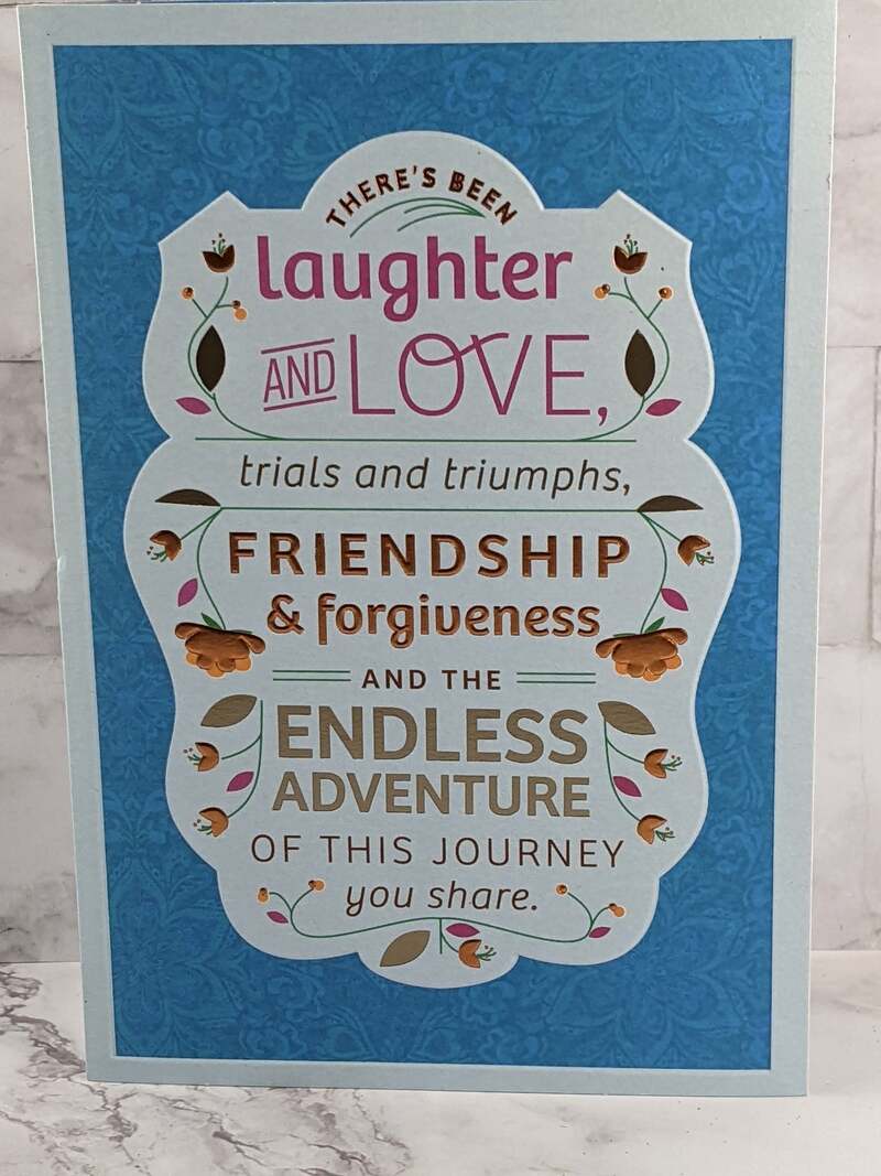 Laughter and Love Anniversary Card