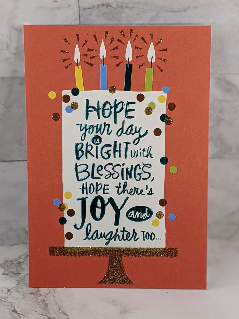 Blessings and Joy Birthday Card