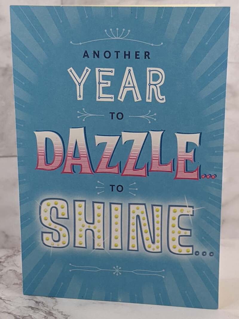 Dazzle Shine Still 29 Birthday Card