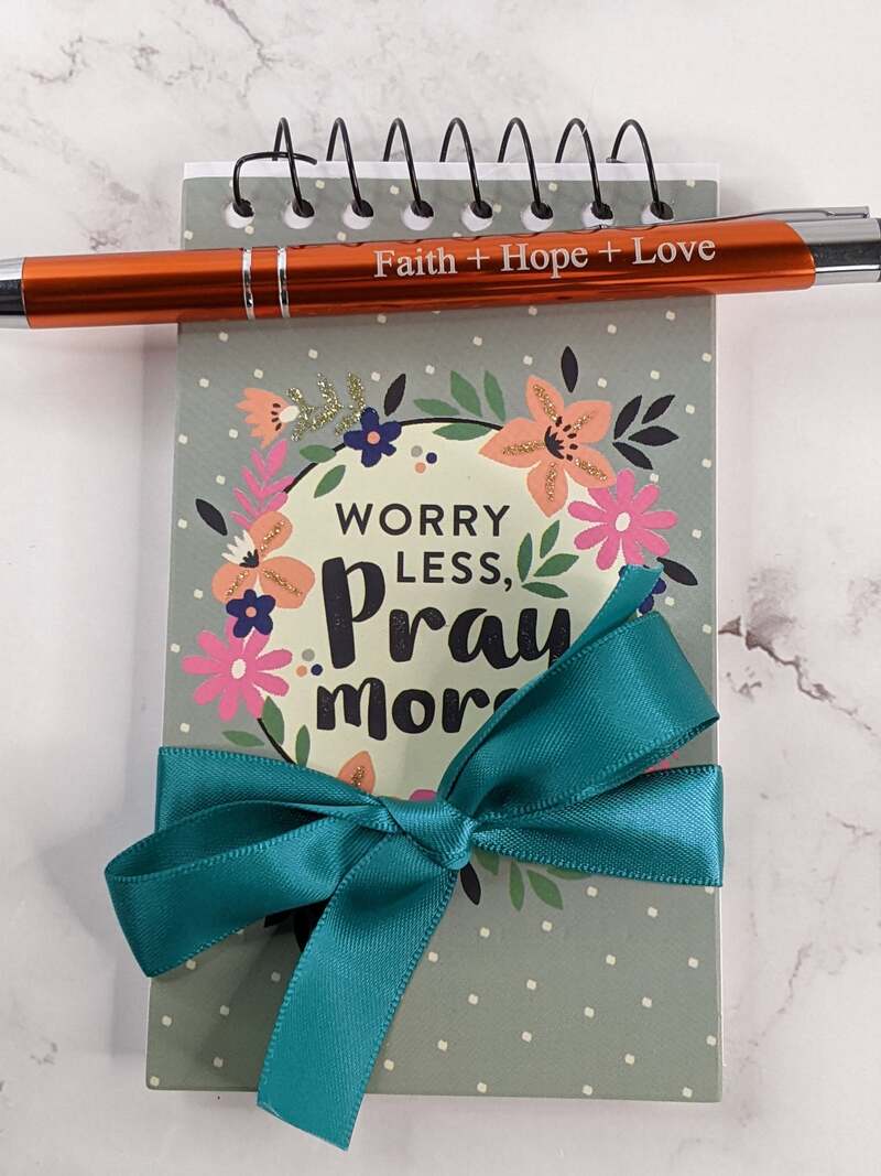 Pray More Notebook and Pen