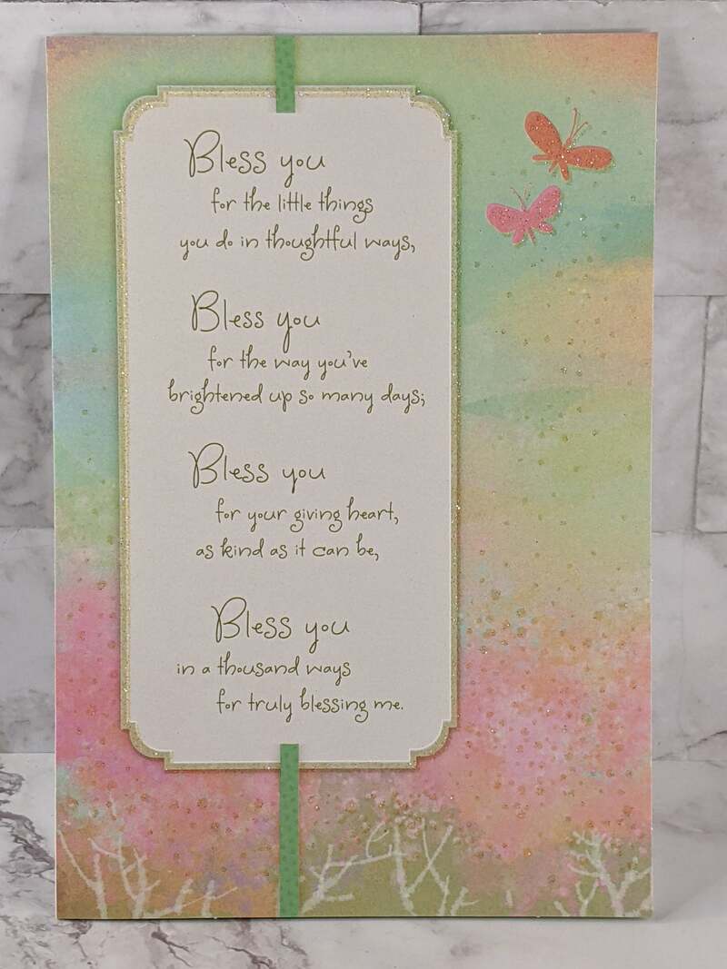 Bless You Thank You Card