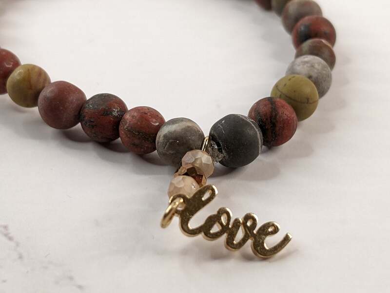 LOVE Wagnerite Stone Bracelet