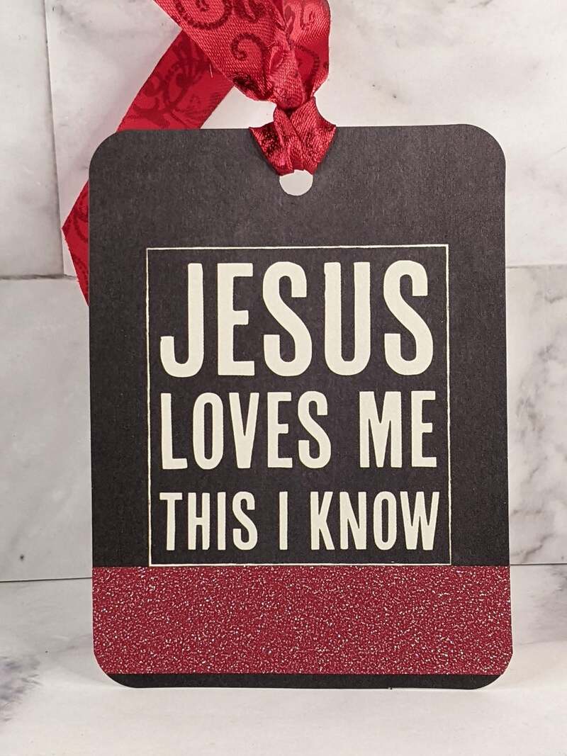 Jesus Loves Me Gift Tag
