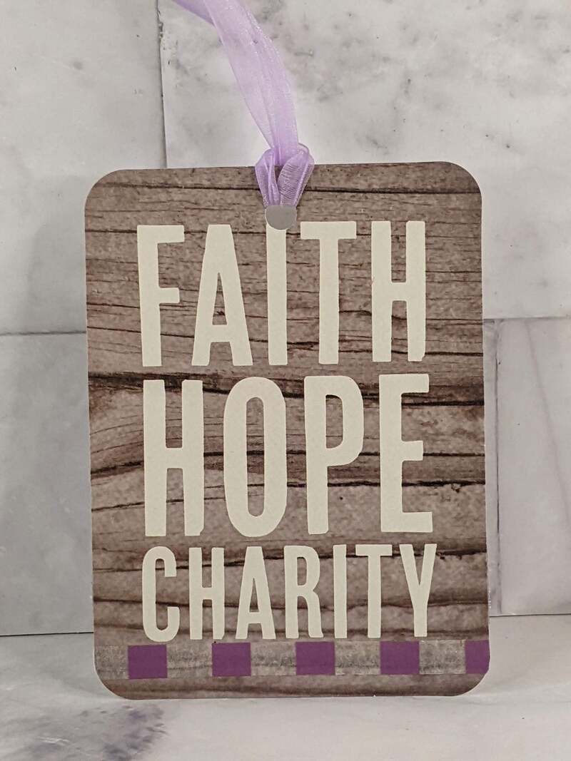 Faith Hope Charity Gift Tag