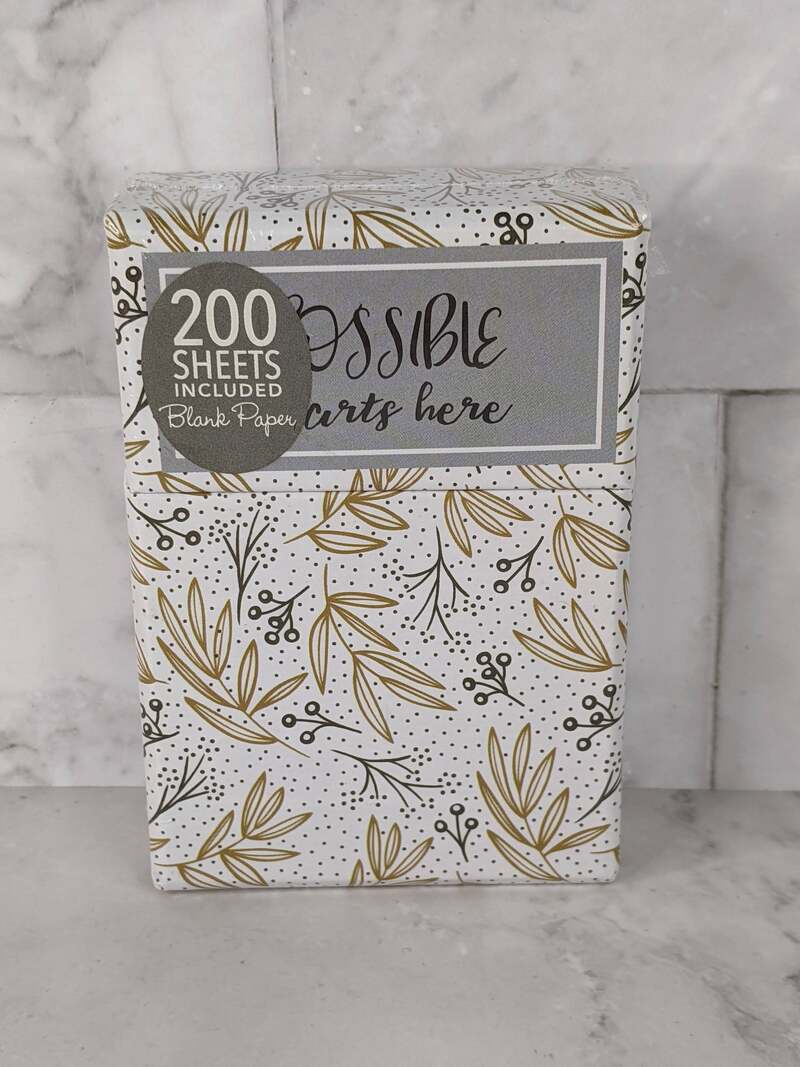 Possible Starts Here Box of Note Paper