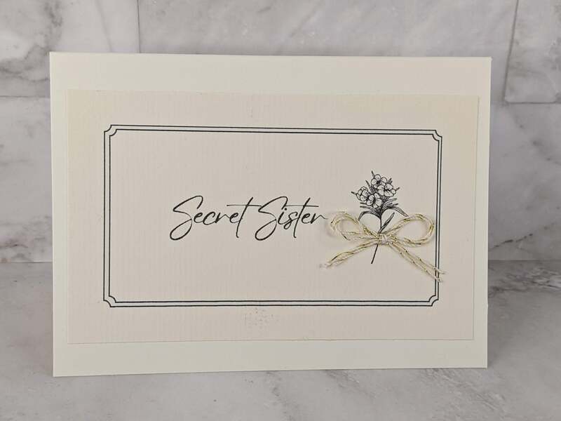 Secret Sister Reveal Card - It's ME!