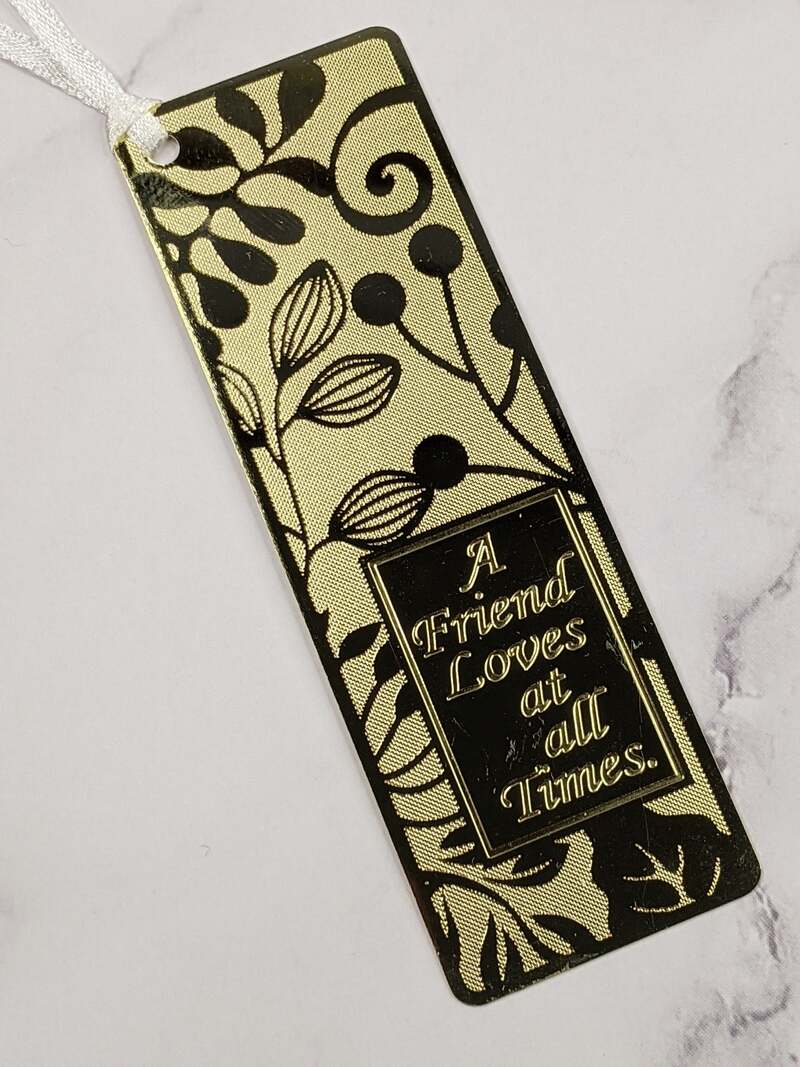 "Friend Loves" Metal Bookmark