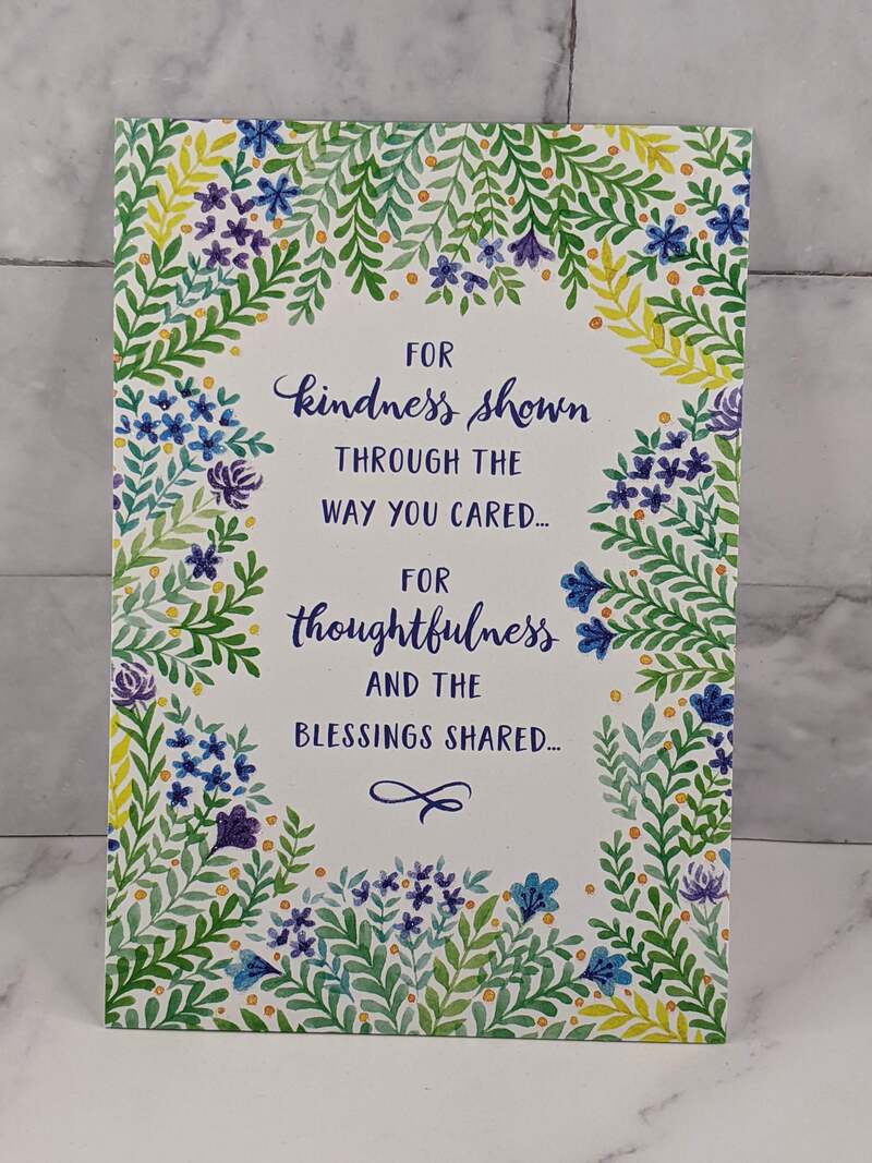 Blessings Shared Thank You Card