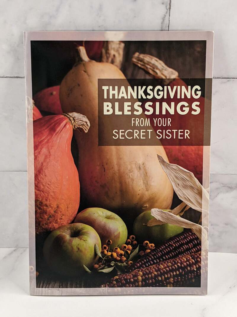 Thanksgiving Blessings Secret Sister Card
