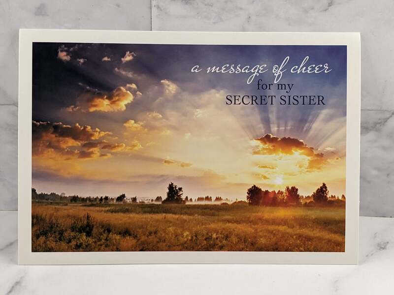 A Message of Cheer Secret Sister Card