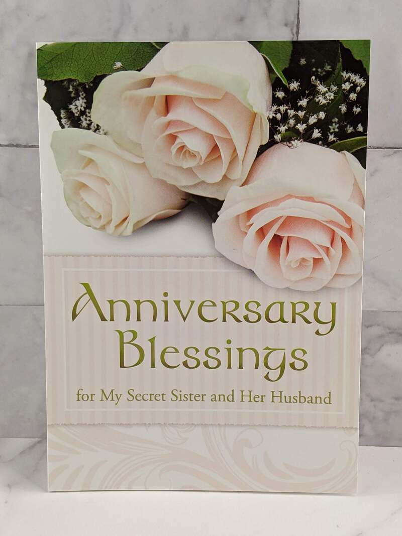 Secret Sister Anniversary Blessings Card