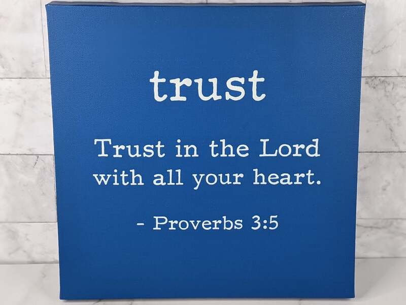 Blue Trust Canvas