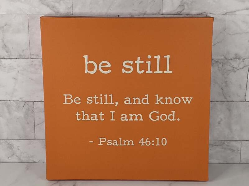 Orange Be Still Canvas