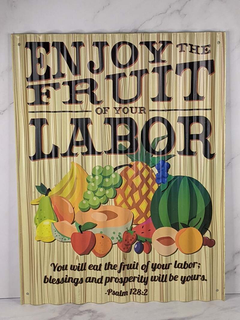 Fruit Metal Sign