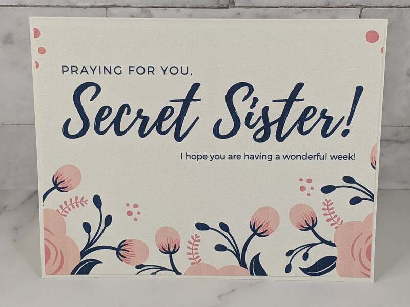 Praying, Secret Sister Card