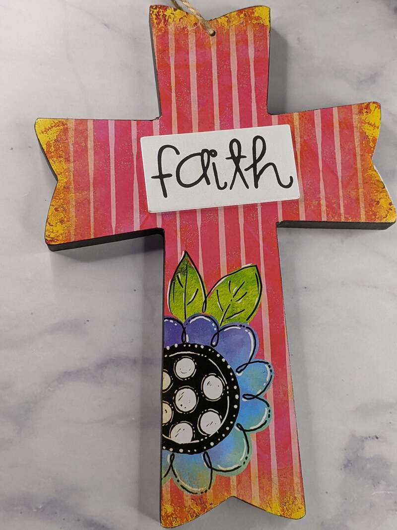 Colorful Faith Cross