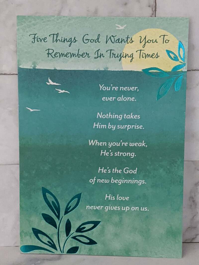You're Never Alone Encouragement Greeting Card