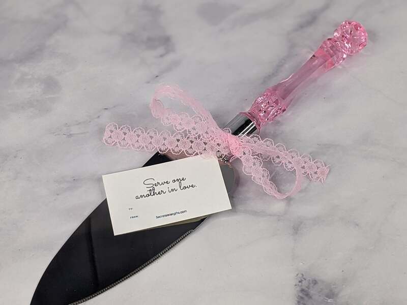 Pink Pie and Cake Server