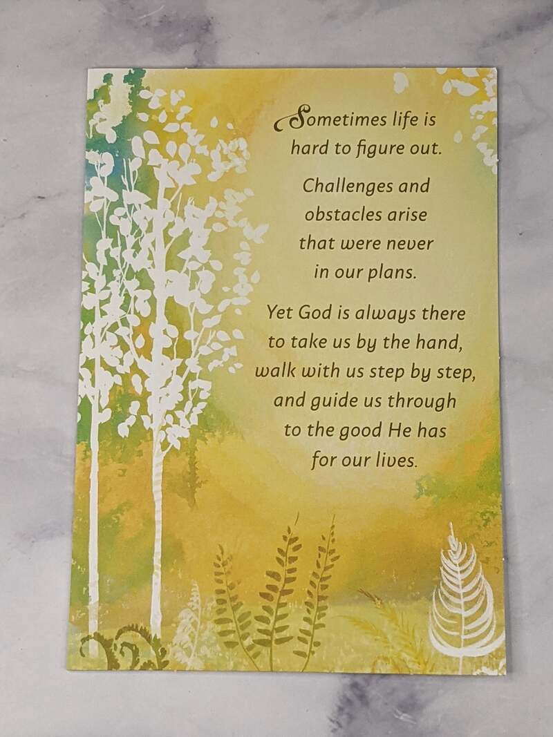 God's Guidance In Difficult Times Greeting Card