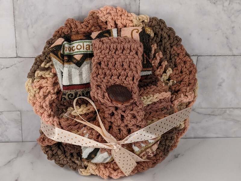 Chocolate Themed Crochet Kitchen Set