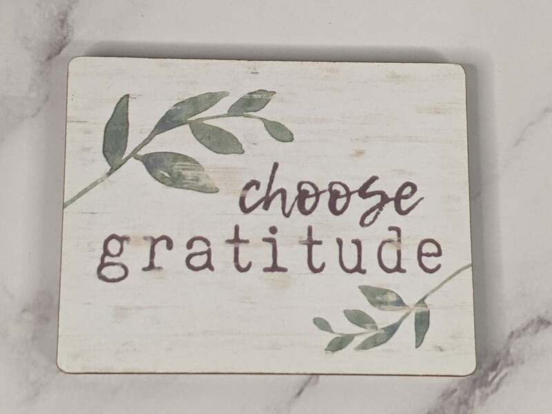 Choose Gratitude Leaf Magnet