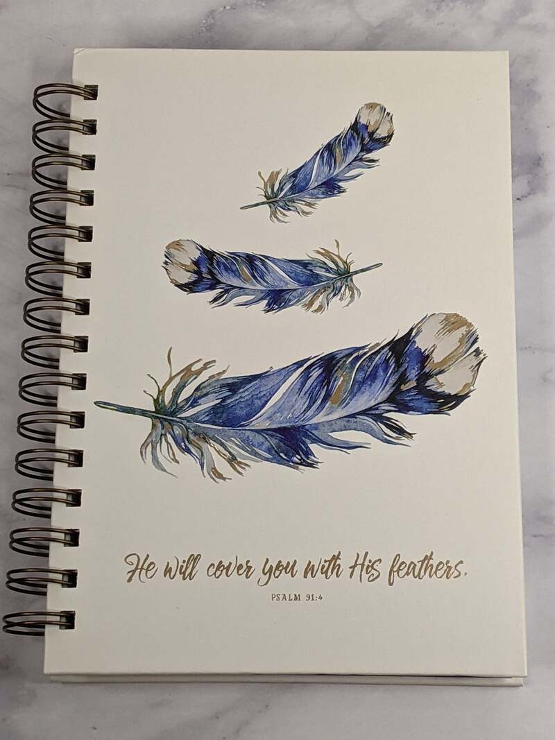 He Will Cover You With His Feathers Journal