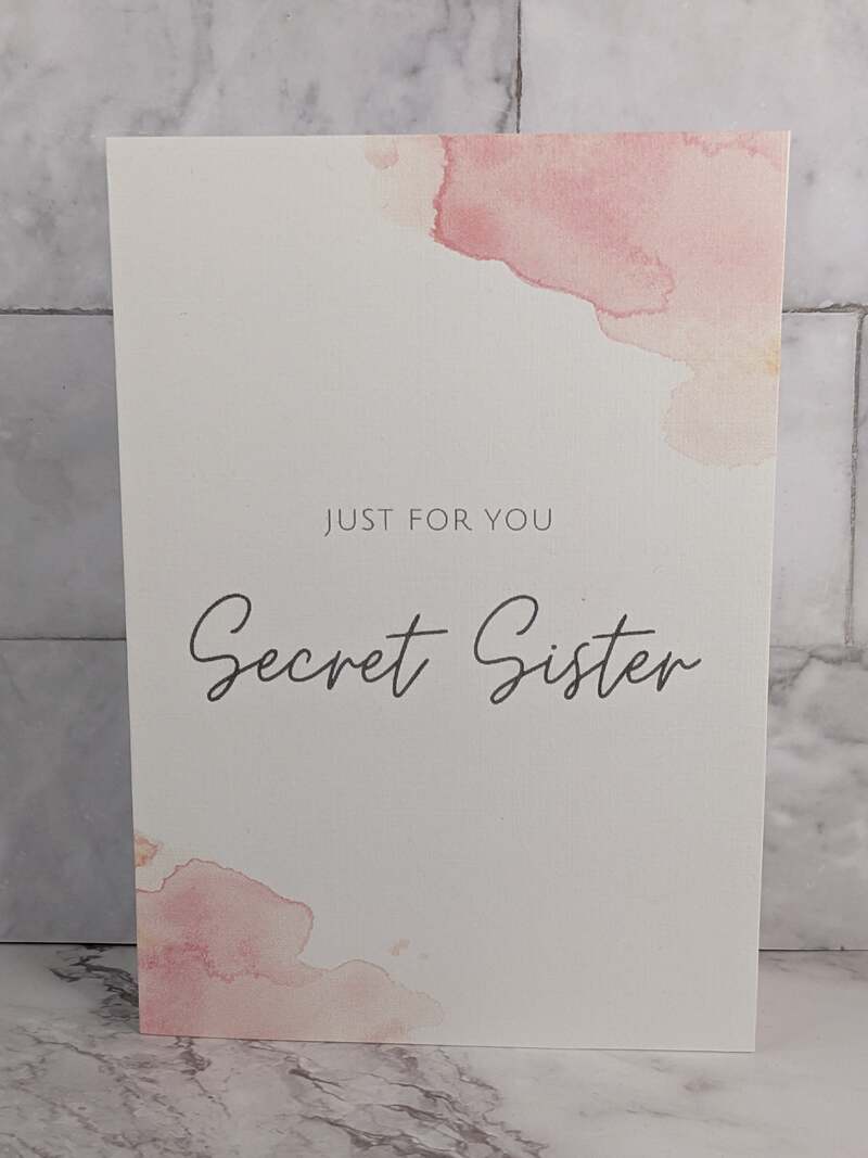 Just For You Secret Sister Card