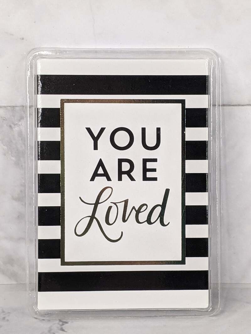 You Are Loved Striped Magnet