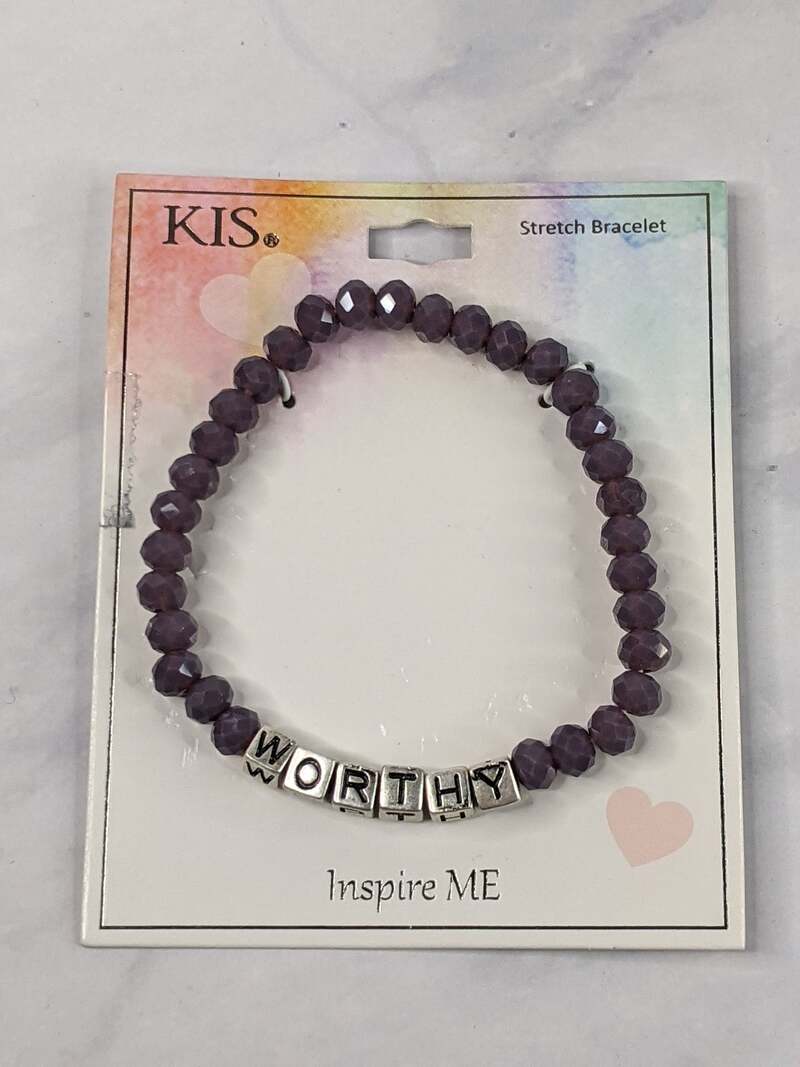 Worthy Purple Stretch Bracelet