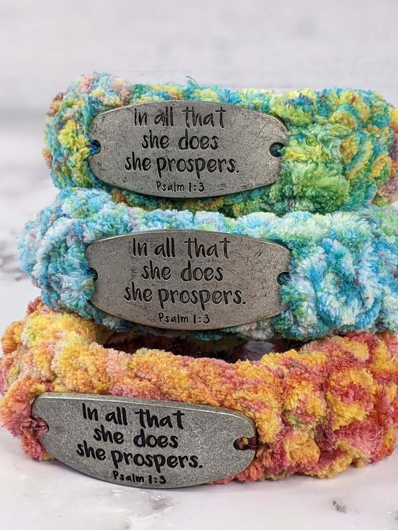 Psalm 1:3 Crochet Bracelet