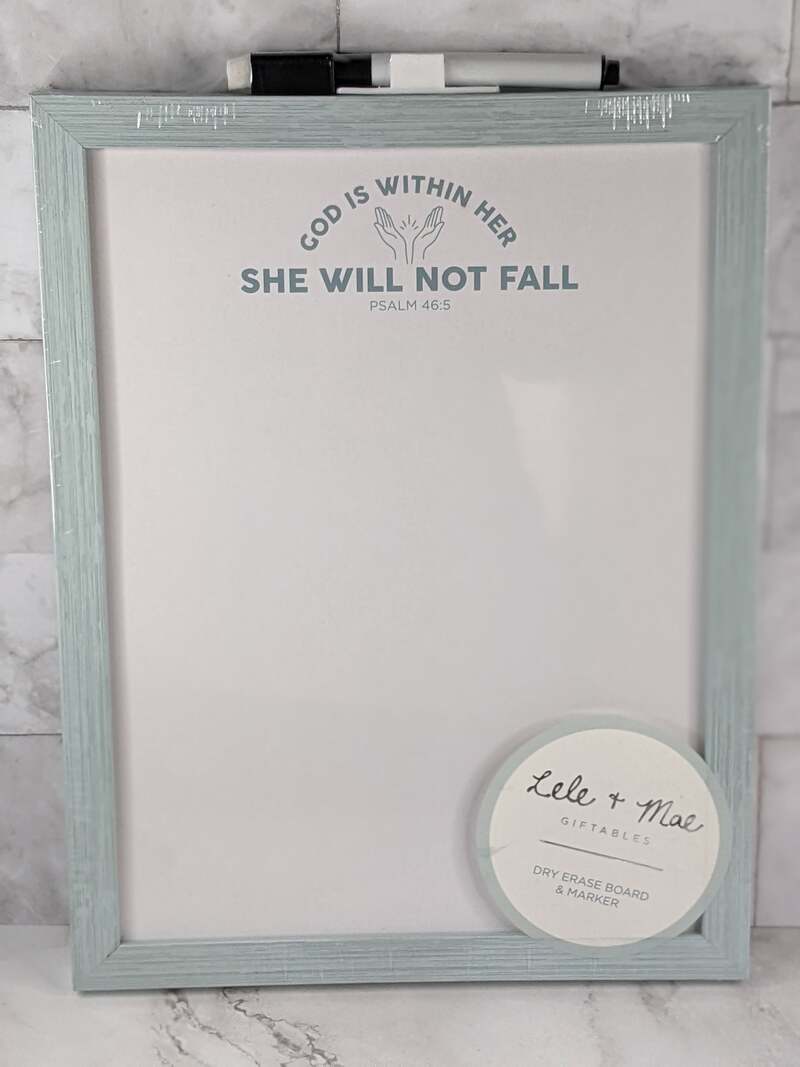 God Is Within Her Dry Erase Board