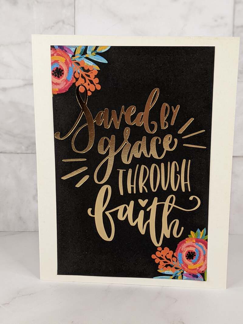 Saved By Grace Card