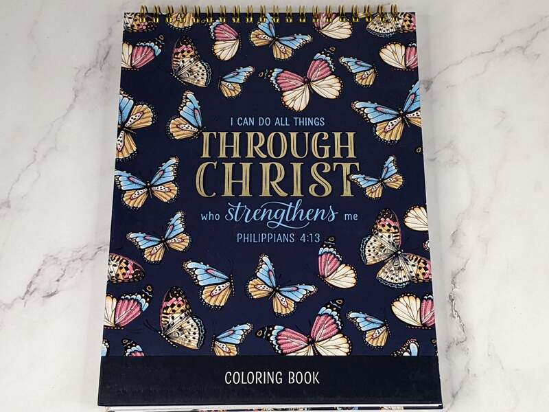 Through Christ Spiral Coloring Book