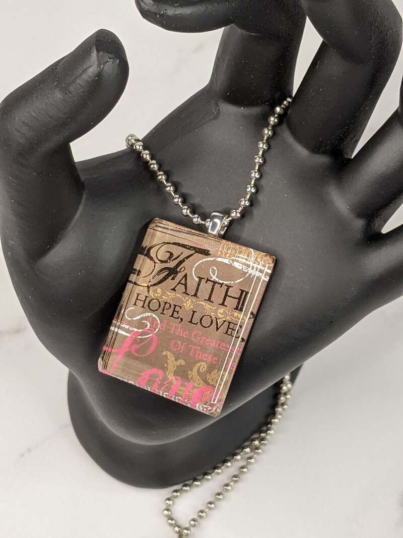 Faith, Hope, Love Necklace