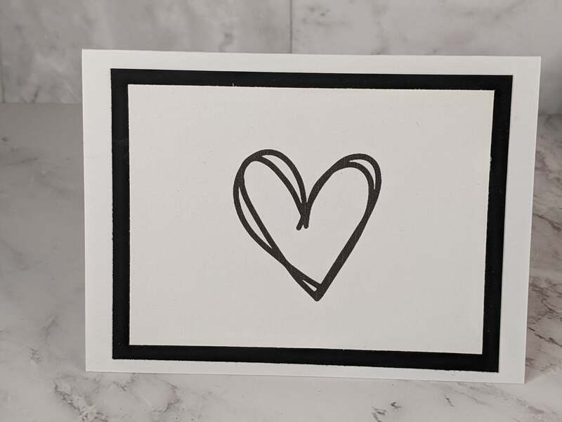 Secret Sister Heart Greeting Card