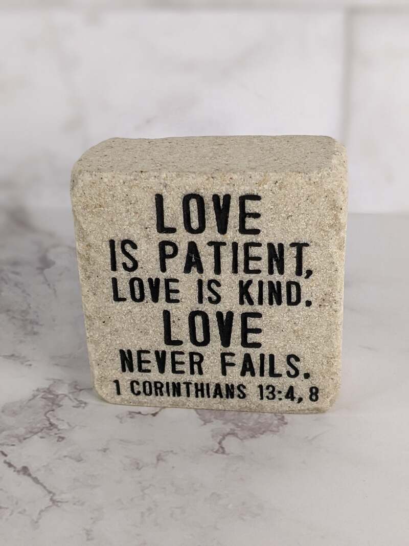 Love Is Patient Stone