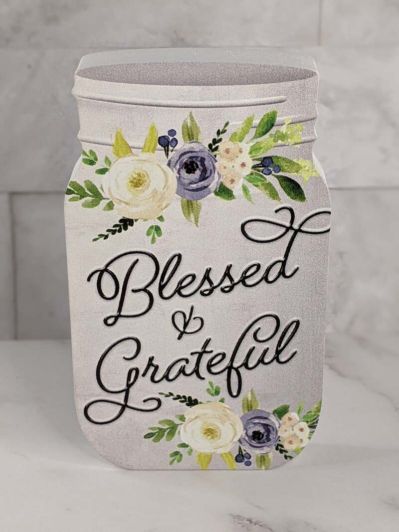 Blessed & Grateful Shelf Jar