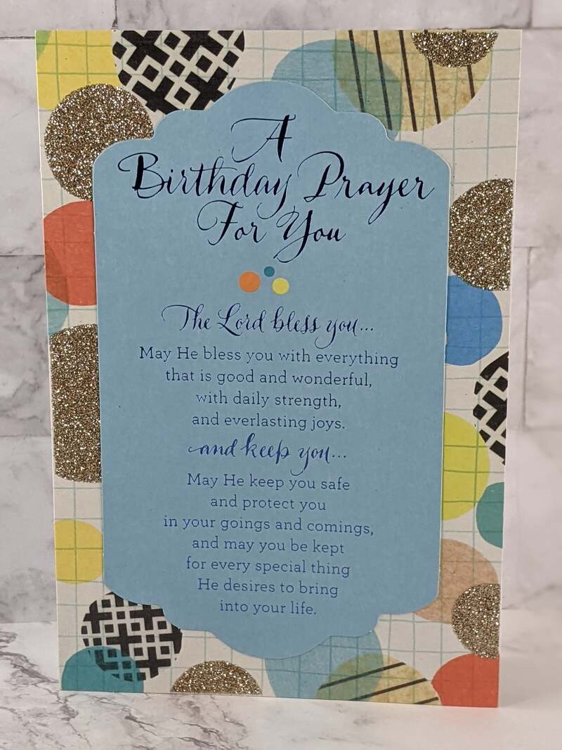 Bless You and Keep You Birthday Card